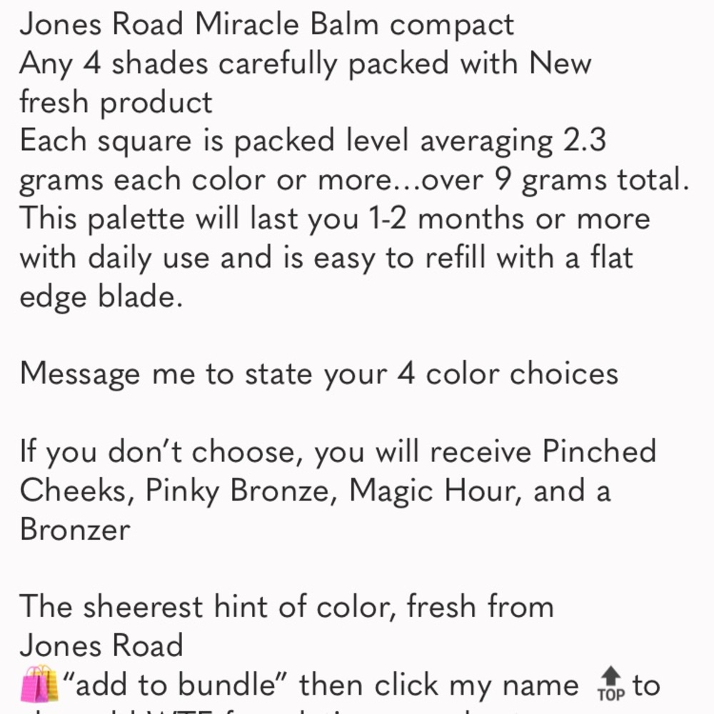 Jones Road Miracle balm quad 4 color - Picture 5 of 6